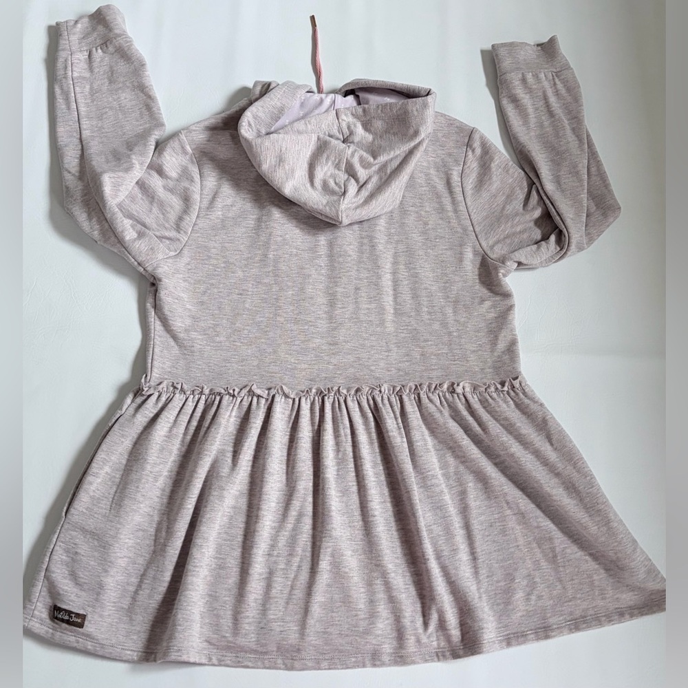 Matilda Jane Women’s Jacket Lookin Good Hoodie Ruffle Peplum Terry Zip Up size S - Picture 12 of 13